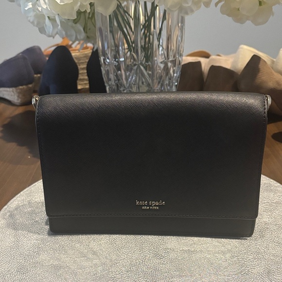 Kate Spade Black Bag with Chain Strap - Picture 1 of 4